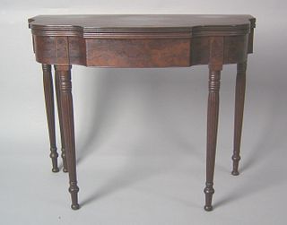 Philadelphia Federal mahogany card table, ca. 1815