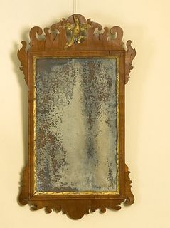 Chippendale mahogany looking glass, ca. 1790, thec