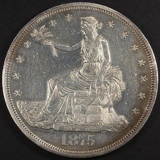 1875 TRADE DOLLAR BU