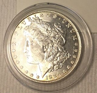 U.S. 1886 ms65+ morgan silver dollar