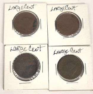 (4) Early American U.S. Large Cents
