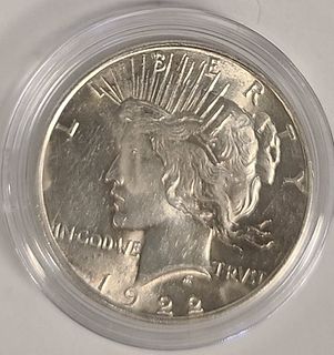 1922 Gem Uncirculated MS 64+ Silver Dollar