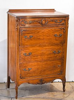 1920s PERIOD FRENCH CHEST OF DRAWERS