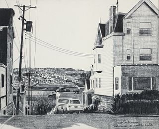 Charlie Pitcher Pencil Drawing Oakwood to South Side 