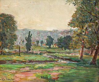 Charles Jay Taylor painting Sandy Creek near Pittsburgh
