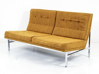 Florence Knoll Settee with Cato Upholstery