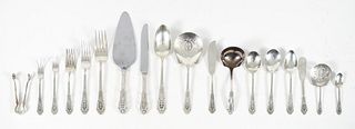 Wallace Sterling Rose Point Flatware set 