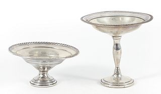2 Sterling Silver Weighted Tazzas Fisher Silversmiths 