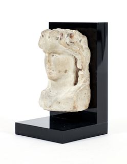 Roman Marble Fragment Bust of a Woman 