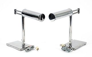 Pair of Walter Von Nesson Style Swing Arm Desk Lamps