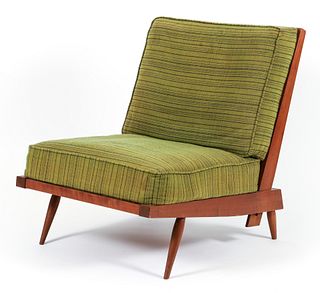 George Nakashima Cherry Wood Cushion Chair