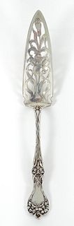 Majestic by Alvin Sterling Silver Jelly Cake Server with Orchid on Blade