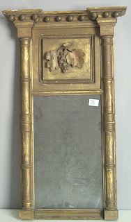 American giltwood mirror, ca. 1820.
