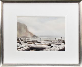 BILL BAILY DRIFTWOOD WATERCOLOR