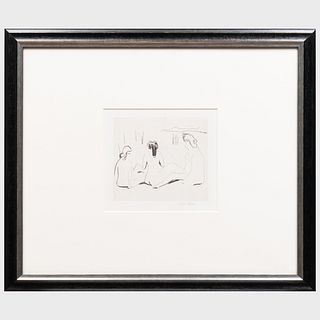Ernst Ludwig Kirchner (1880-1938): Drei Badende an den Moritzburger Seen