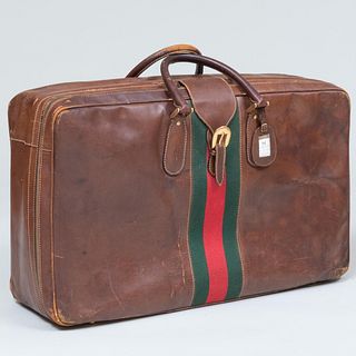 Gucci Leather Soft Sided Suitcase