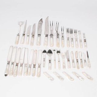 Sterling and Mother-of-Pearl Flatware, Plus 