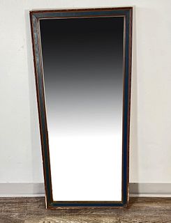TALL BLUE PAINTED MIRROR 