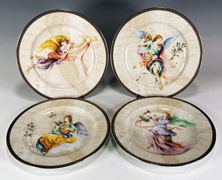 FOUR CHARTER CLUB GRAND BUFFET ANGELIC COLLECTORS PLATES