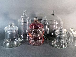 GLASS COOKIE & CANDY JARS