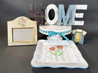 CAKE PLATE, SERVING DISH AND HOME DECORATIONS