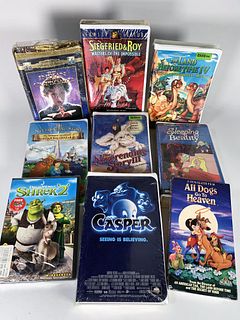 COLLECTION OF SEALED CHILDRENS VHS AND DVD