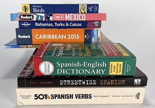 TRAVEL BOOKS MEXICO CARIBBEAN W SPANISH LANGUAGE BOOKS