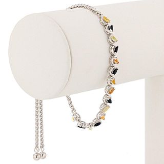 1.60ctw Multi-Color Sapphire Bracelet