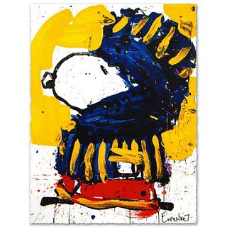 March Vogue Limited Edition Hand Pulled Original Lithograph by Renowned Charles Schulz Protege, Tom Everhart. Numbered and Hand Signed by the Artist, 