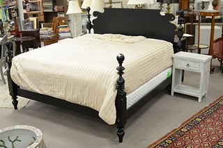 Ethan Allen Cannonball Style Black King Size Bed