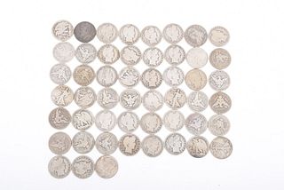 A Large Group of American Half Dollars 
