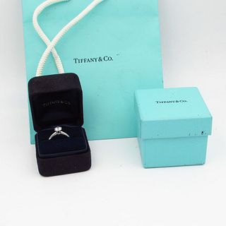 Tiffany & Co Platinum .76ct Diamond Engagement Ring