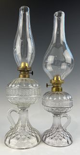 Two Atterbury Wave Lamps