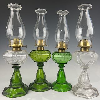 Four Queen Heart Stand Lamps