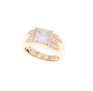 2.00 Elegant Diamond & 18k Yellow Gold Ring