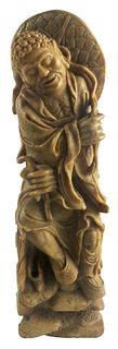 Chinese Soapstone Figural Carving of a Man