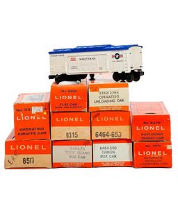 (11) Lionel O Ga Postwar Freight Cars