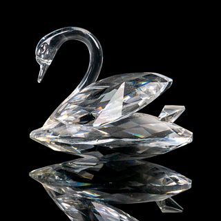 Swarovski Silver Crystal Figurine, Small Swan