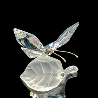 Swarovski Crystal Figurine, Butterfly on a Leaf 182920