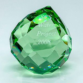 Swarovski SCS Crystal Paperweight Water Project