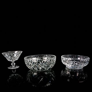3pc Vintage Waterford Crystal Bowls