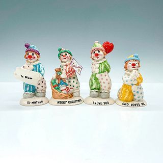 4pc Beswick Lovables Clown Figurines, LL2, LL5, LL10, LL30