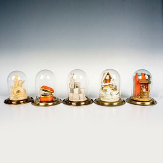 17pc Goebel Olszewski Miniatures, Globe Vignettes