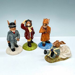 4pc Royal Doulton Bunnykins, Professional Figurine Grouping