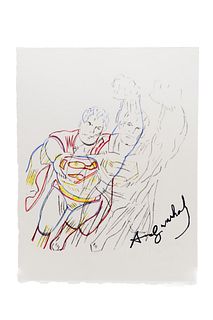 Superman by Andy Warhol