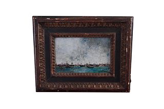 Hand Signed Oil Painting of a Seascape