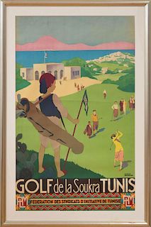 ROGER BRODERS (1883-1957): GOLF DE LA SOUKRA TUNIS