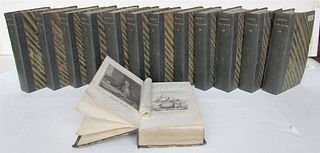 JAMES COOK TRAVELS 13 VOLUMES, ILLUSTRATED WITH 200 OLD ENGRAVINGS, BETWEEN 1795 AND 1803.