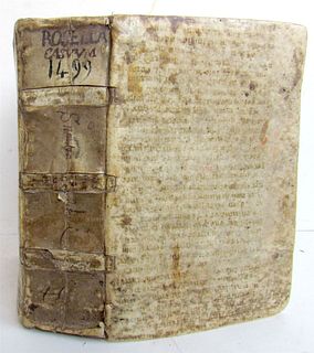 INCUNABULA ROSELLA CASUUM CONFESSOR'S HANDBOOK, 1499, B. INCUNABLE TROVAMALA