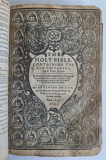 1627 ANTIQUE BIBLE KING JAMES LONDON BONHAM NORTON & JOHN BILL